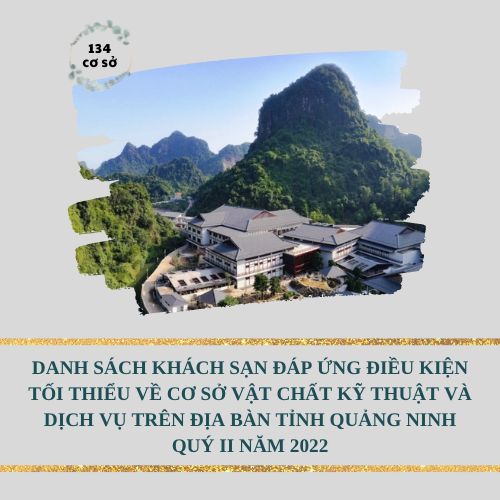 Danh sách khách sạn đáp ứng điều kiện tối thiểu về cơ sở vật chất kỹ thuật và dịch vụ trên địa bàn tỉnh Quảng Ninh Quý II năm 2022
