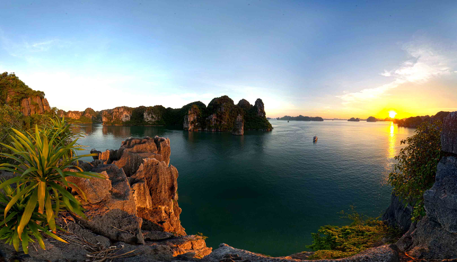 Amazing Halong Bay - Vietnam from flycam - drone